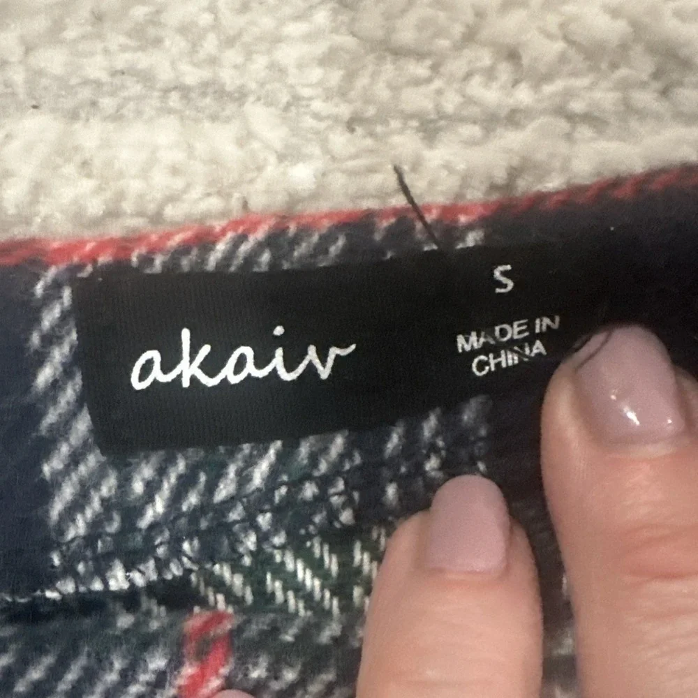 Women's Plaid Mini Skirt Blue Green Red‎ Size S 100% Cotton Academia